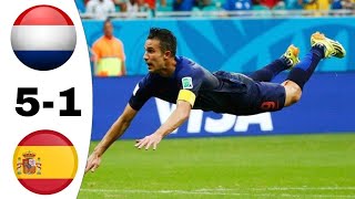 مباراة هولندا   إسبانيا 5 1 كأس العالم 2014 مباراة مجنونة  بتعليق الشوالي   HD