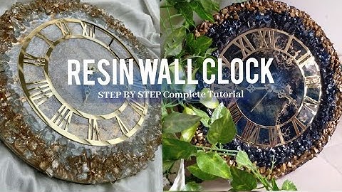 How to make Resin Wall Clock Step By Step Complete Tutorial By Zoha Yaseen| DIY Epoxy Wall Clock