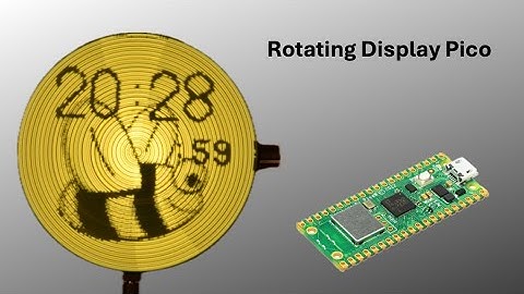 Rotating Display pico - how to make a POV display controlled by a Raspberry Pi Pico. DIY.