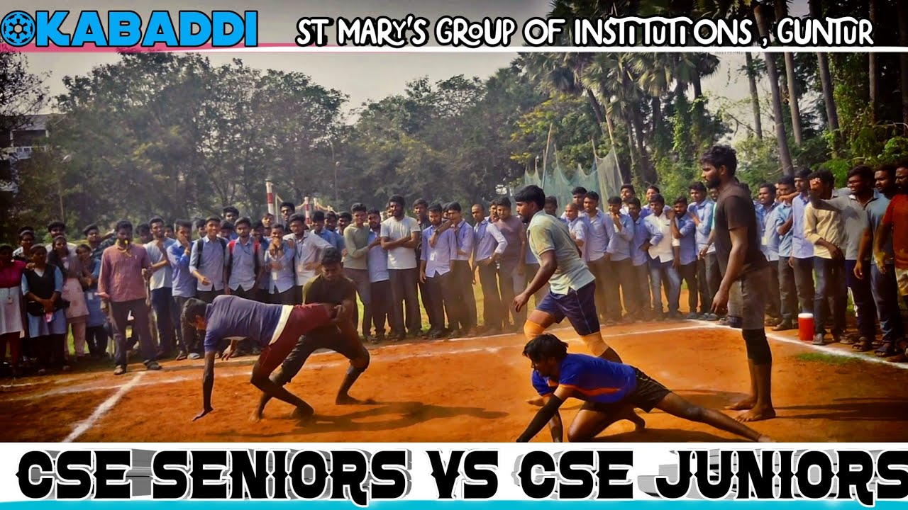 who will win ఫైనల్ మ్యాచ్ CSE Sr VS CSE Jr kabbadi IN Stmarysgroupof institutions, guntur#kabbadi