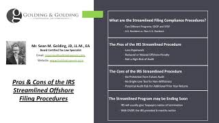 Should I Make an IRS Streamlined Offshore Filing Procedures Submission (Foreign or Domestic)