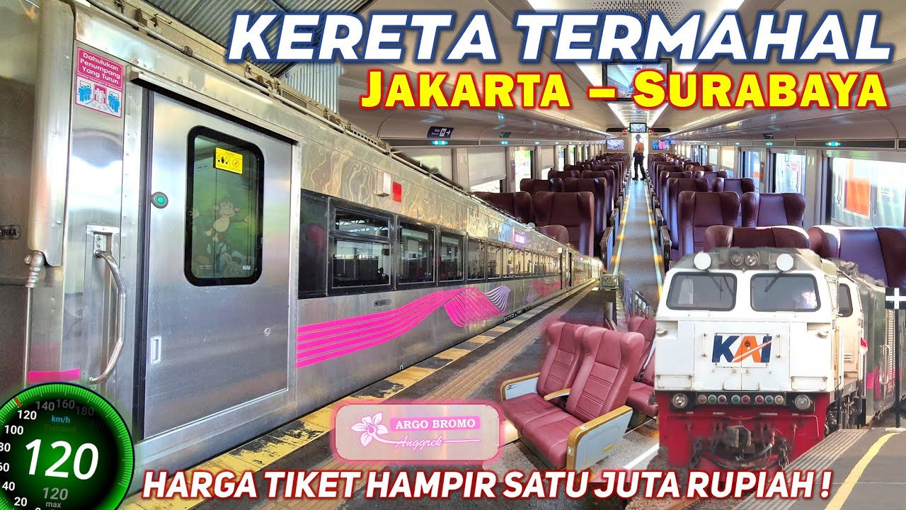 KERETA TERMAHAL TIKET HAMPIR 1 JUTA !! Naik KA Argo Bromo Anggrek Eksekutif New Generation Terbaru