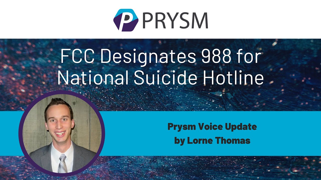 FCC Designates 988 Suicide Prevention Hotline YouTube