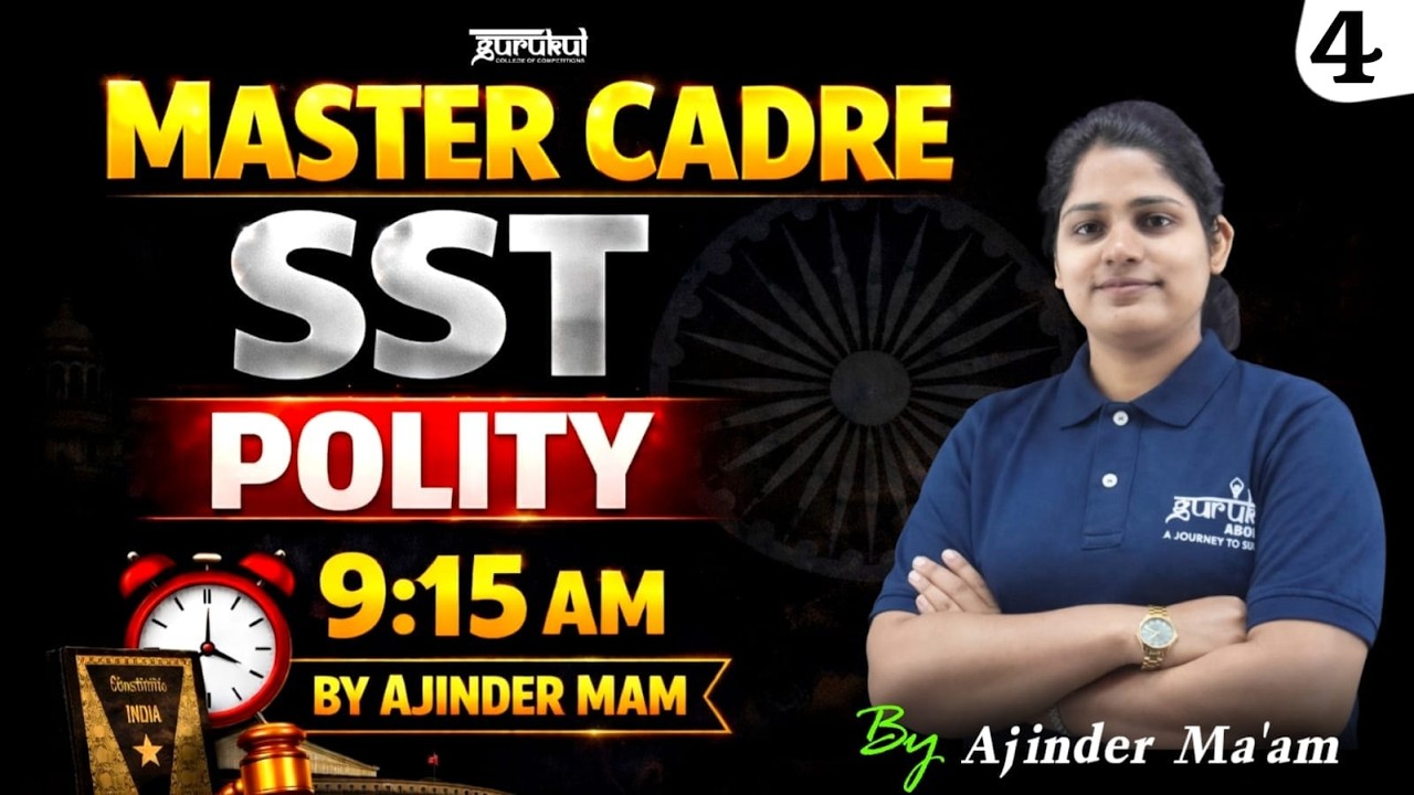 SST Master Cadre - Polity | Demo Class 04 | Gurukul Abohar