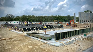 Warehouse Tilt Panel Construction || Construction Time-lapse || Exceed Concrete