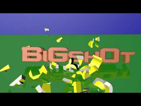 C4D exploding text intro R12