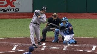 Nyy Hafner Singles Home The First Run Of The Game