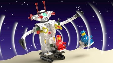 LEGO 6750 Light And Sound Sonic Robot (1986) - build animation