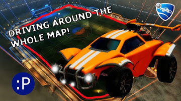 Rocket League TIMELAPSE Driving the Edge of the Map, Scenic Route Ep 14.5