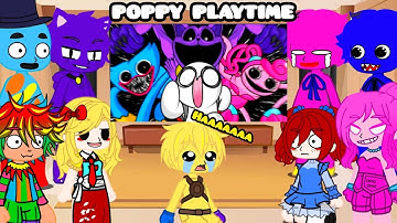 Poppy Playtime react Poppy Playtime 1,2,3,4 in Animation • POPPY PLAYTIME FUNNY ANIMATION •