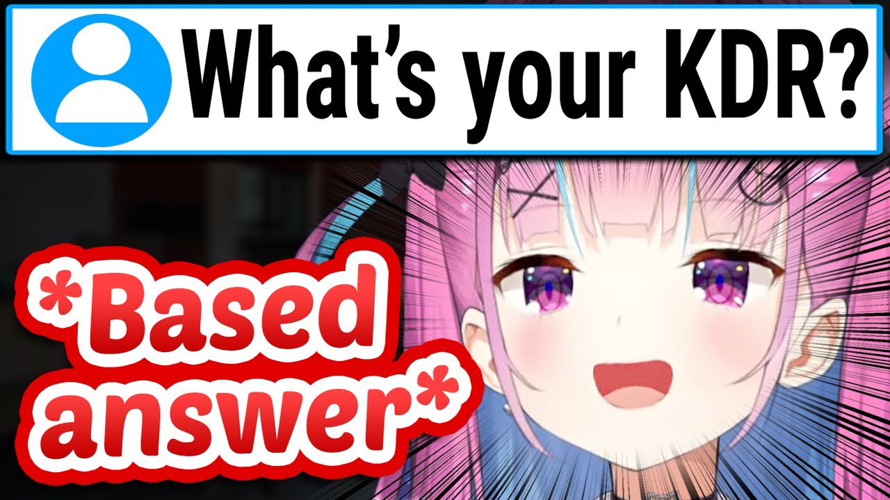 Aqua's BASED answer to viewers asking about her KDR in Apex 【ENG Sub Hololive】