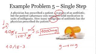 Example Problem 5 - Metric System