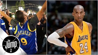 Jorge sedano, amin elhassan and paul pierce of the jump react to
comments made by former los angeles lakers star kobe bryant about
golden state warriors fans...