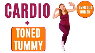 ENERGY Boosting CARDIO and Standing ABS Workout for Women Over 50 | Toned Tummy | Lively Ladies