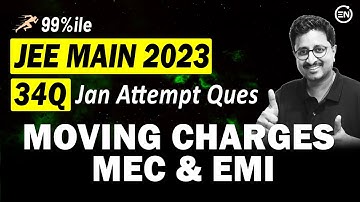JEE Main 2023 PYQs - Moving Charges/MEC/EMI | Jan Attempt | Eduniti | Mohit Sir