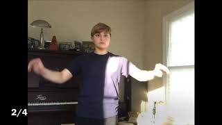 Conducting Video # 4: How to conduct 4/4, 3/4 and 2/4 at 140 BPM