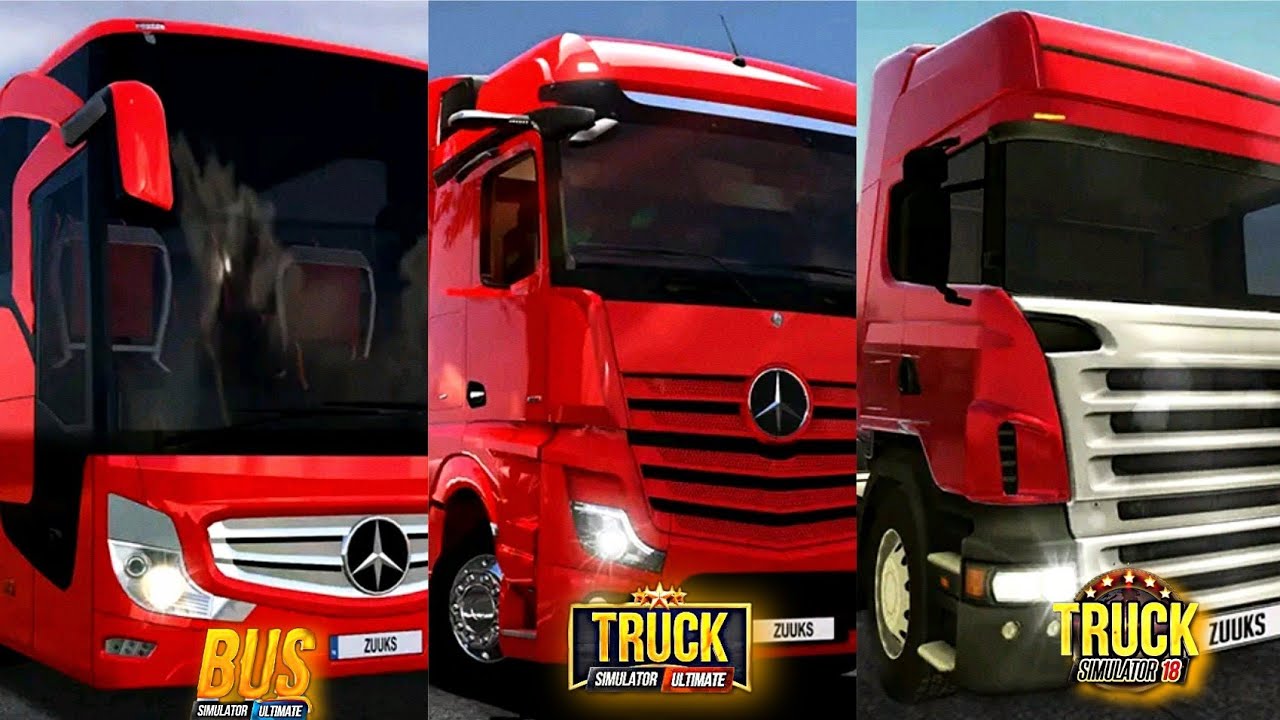 BUS.S.U vs TRUCK.S.18 vs TRUCK.S.U Zuuks games comparison and Evolution