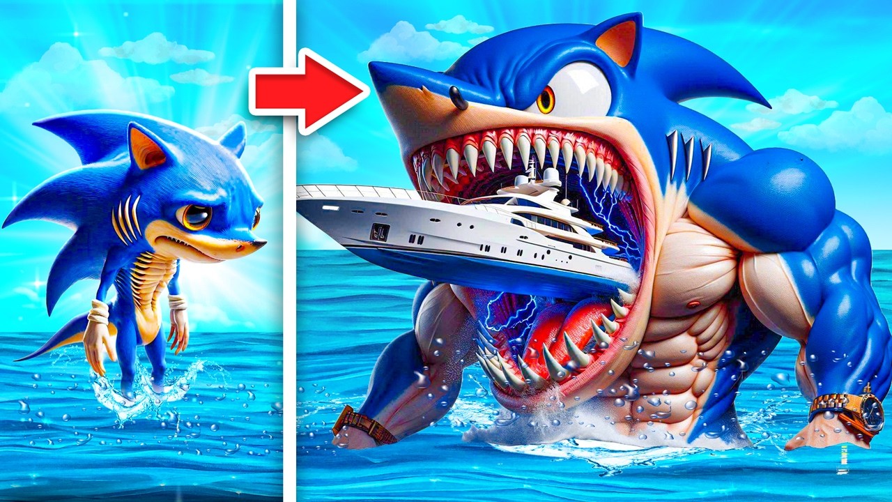 Weakest To STRONGEST MEGALODON SONIC In GTA 5!