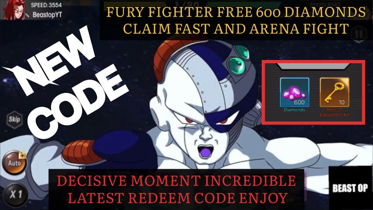 Free Diamonds New Gift Code Universe Savior Legendary Fighter - Fury Fighter 30 December Code