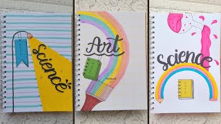 Turn Boring Covers into Art ✍️ | 9 Notebook Front Page Ideas