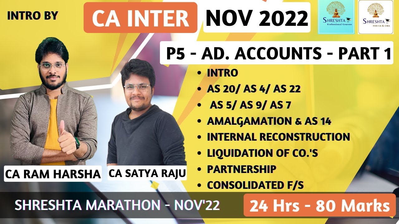 NOV 2022 - P5 ADVANCED ACCOUNTING - ENGLISH - CA INTER - REVISION ...