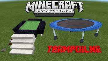 🦅 How To Make Trampoline 100% Working - Minecraft PE