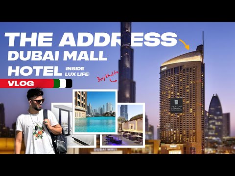 Dubai Trip Vlog | The Address Dubai Mall Hotel Review & Tour | Stunning Burj Khalifa View