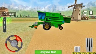 Grand Tractor Farming Games - Harvest Cuting down Wheat Simulator - Android Gameplay 2020 screenshot 3