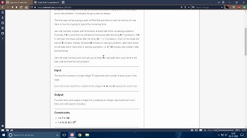 Codechef problem  TALAZY - Solution