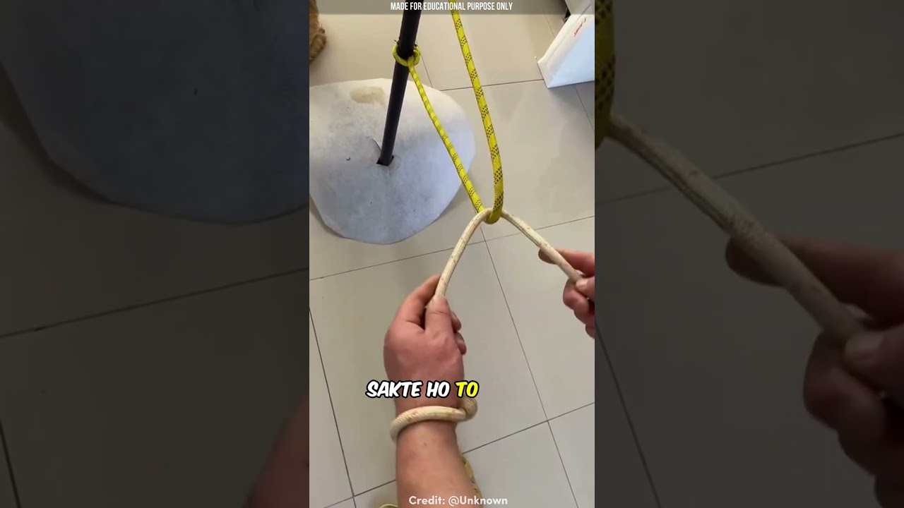 This rope trick can save your life
