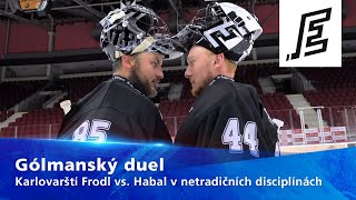 Gólmanský duel: Karlovarští Frodl s Habalem v netradičních disciplínách