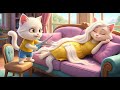 The kitten little cat is cutting it’s mother’s hair to make a doll (Season 2) |funny cat video