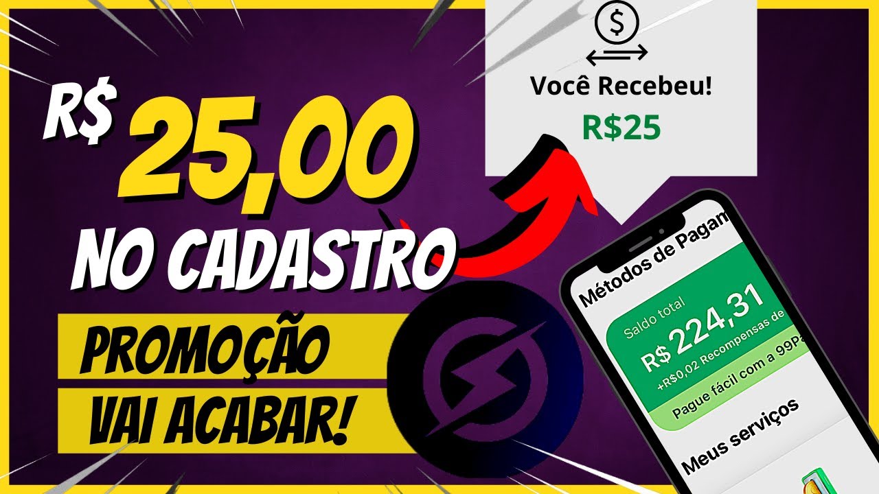 [Vai Acabar! R$25] APLICATIVO PAGANDO NA HORA DO CADASTRO | CARTEIRA DIGITAL PAGANDO CADASTRAR 2022