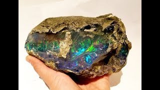 Huge Rough Ethiopian Opal Specimen with ultra-bright Fire Colors! www.GabrielMosesson.com