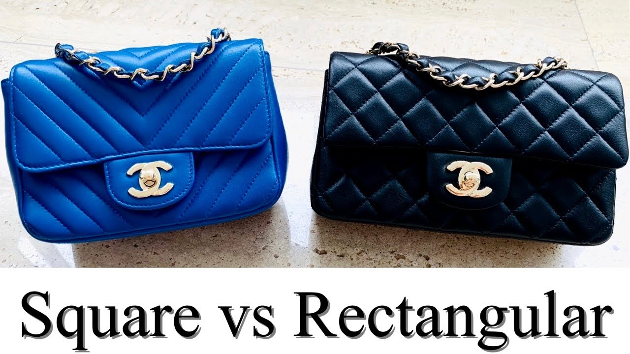 CHANEL MINI SQUARE AND RECTANGULAR COMPARISON