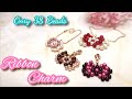 【ビーズステッチ】35個のラウンドビーズとシードビーズで作れるリボンチャーム〈プレゼントにも！〉 ☆ How to make beaded ribbon charm