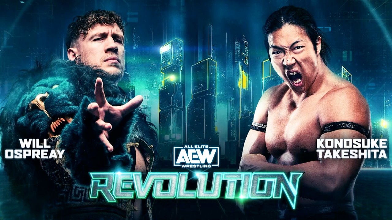 フルマッチ：KONOSUKE TAKESHITA vs. ウィル・オスプレイ｜AEW Revolution 2024