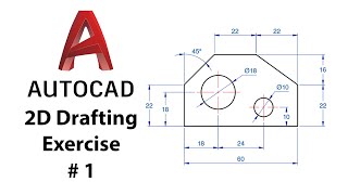 AutoCAD 2D Drafting Exercise # 1 Basic to Advance in Hindi