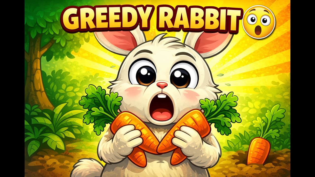 The Greedy Rabbit The Greedy Rabbit 🐰 | Funny Moral Story for Kids | ChotuToon Club ...