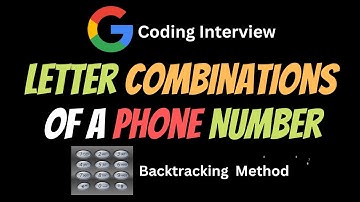 Letter Combinations of a Phone Number - LeetCode 17  - Backtracking