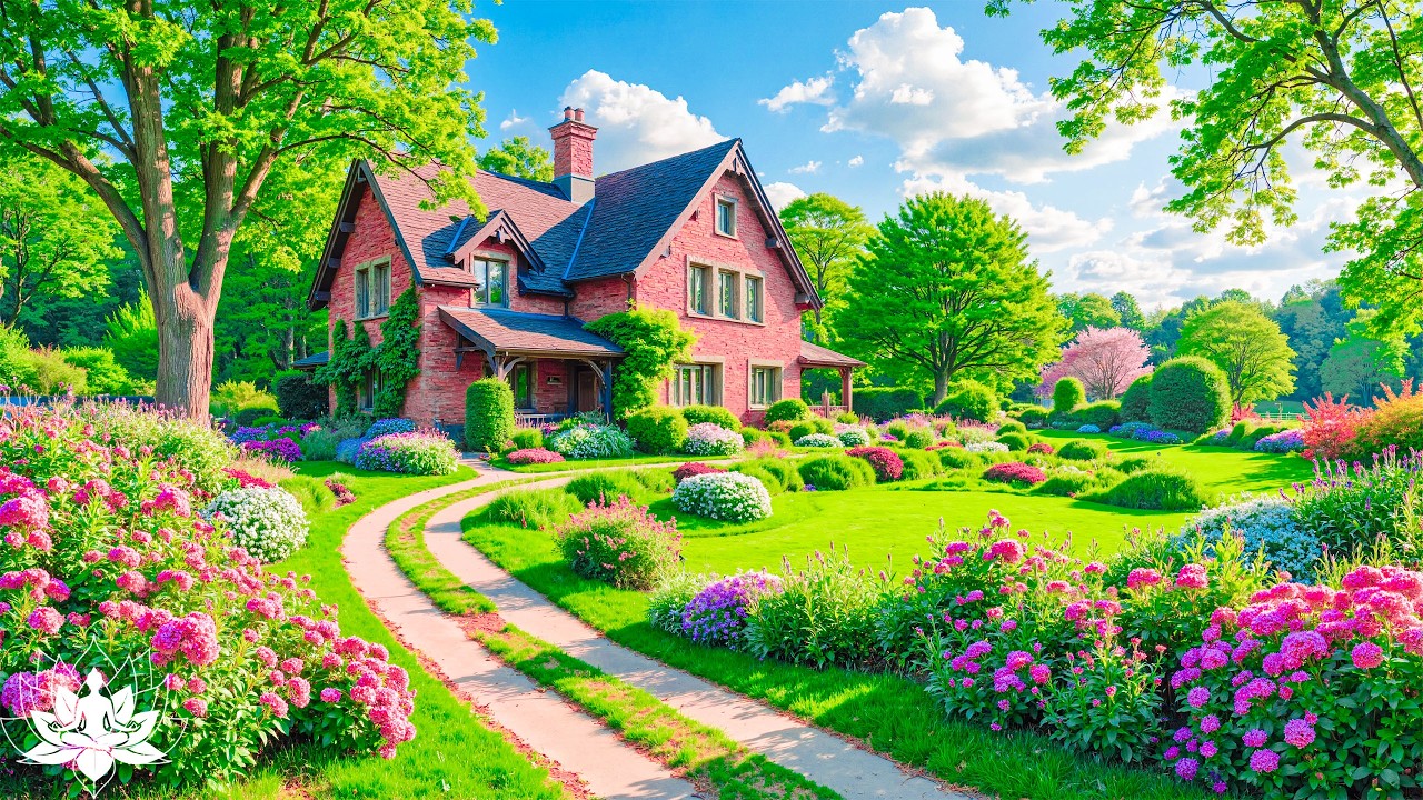 🌸 Calm Piano Music in a Peaceful Garden Home | Healing Sounds for Stress Relief & Deep Relaxation