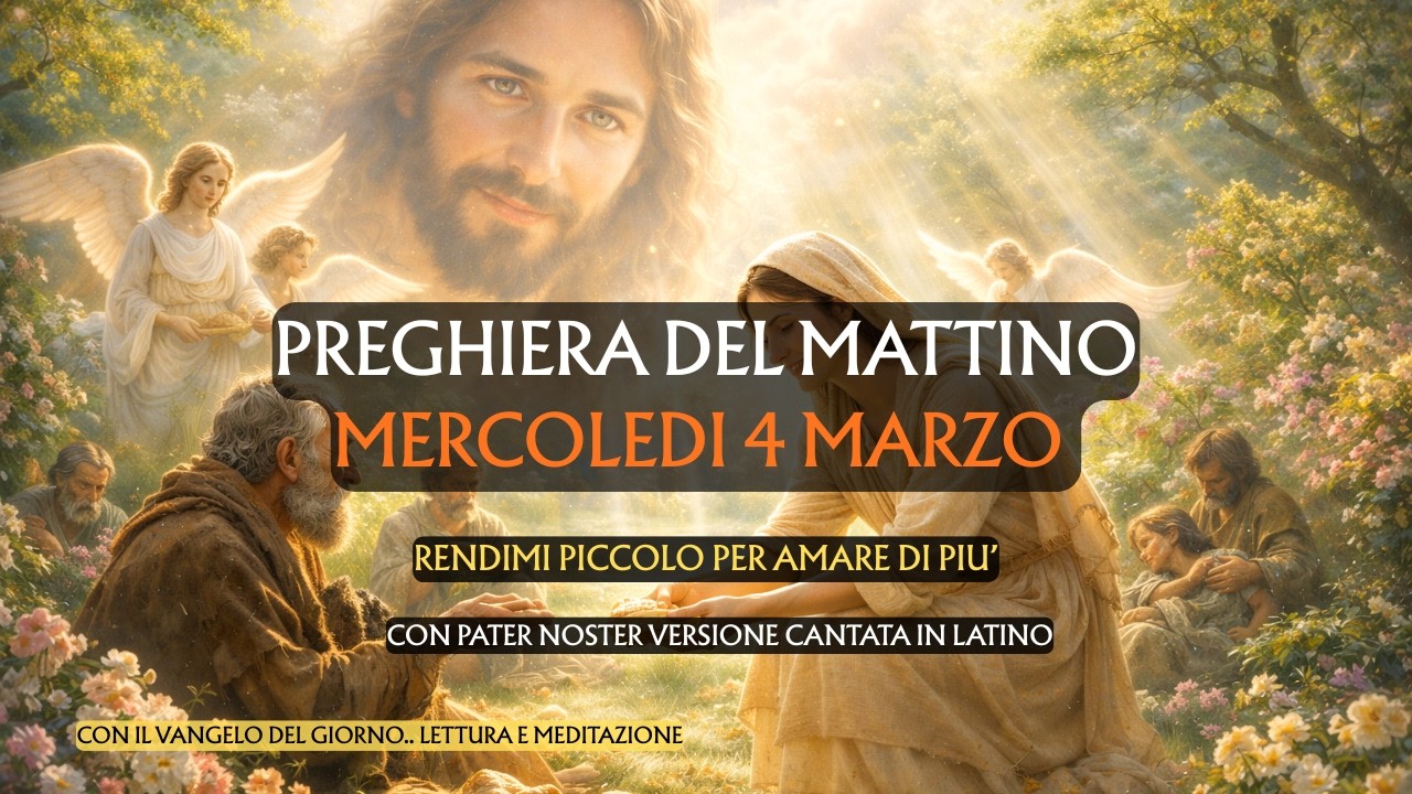 Preghiera del Mattino MERCOLEDI 4 MARZO | Rendimi piccolo per amare di più