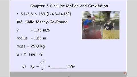 Physics Circular Motion #2 Merry Go Round