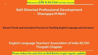 Self Directed Professional Development - Dannappa M Metri