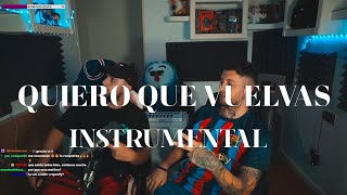Video thumbnail of "Quiero Que Vuelvas | Instrumental | Canción Grabada En Stream (Prod. Capsctrl)"