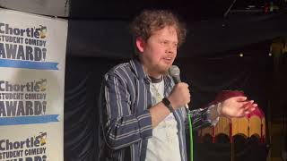 Niall Bultitude at the second London heat of the Chortle Student Comedy Award 2024