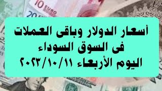 سعر الدولار وأهم العملات العربية والأجنبية فى السوق السوداء اليوم الأربعاء ١١ أكتوبر ٢٠٢٣