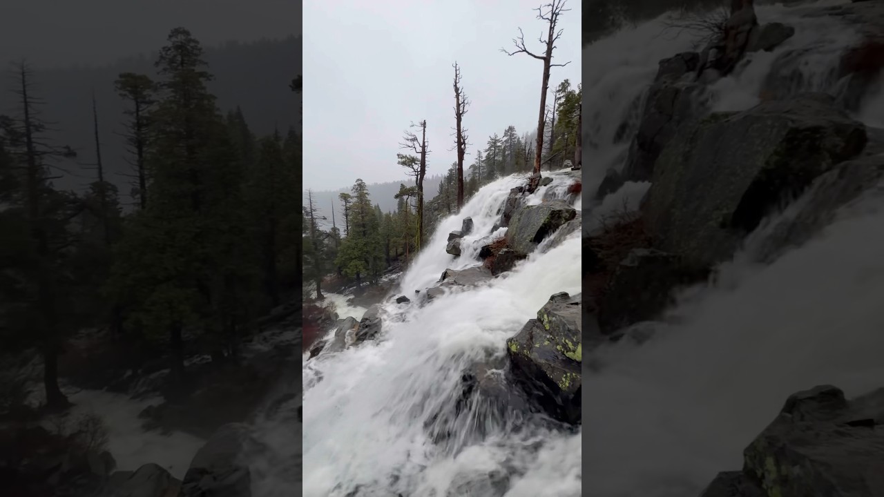 Eagle Falls in December? #nature #water #laketahoe #waterfall #winter