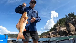 TROPICAL ISLAND FISHING | Exploring from a TINY BOAT