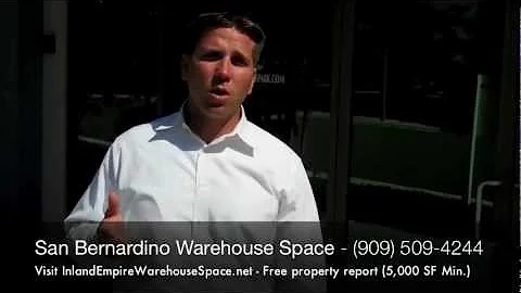 San Bernardino Warehouse Space for Rent